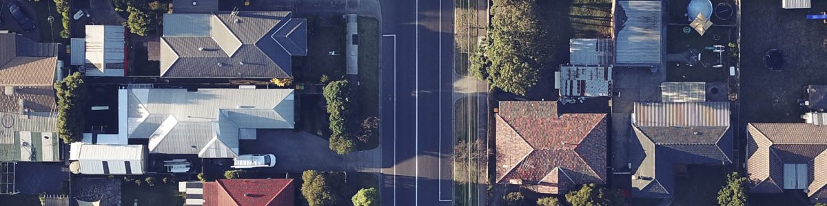 Aerial view of neighbourhood